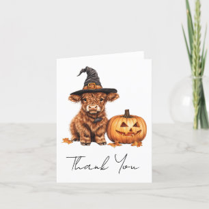 Merci Baby shower Highland Vache Halloween