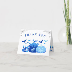 Merci Baby shower rose sorcière d'Halloween