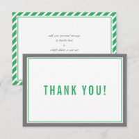 MERCI BAR MITZVAH rayure moderne nfl gris vert