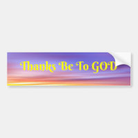 Merci Be To DIOD bumper sticker