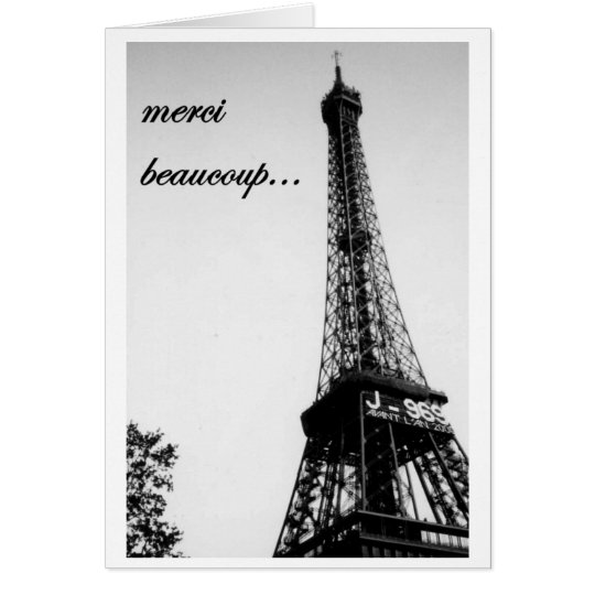 merci beaucoup 2 karte