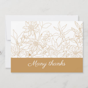 Merci beaucoup carte de remerciements