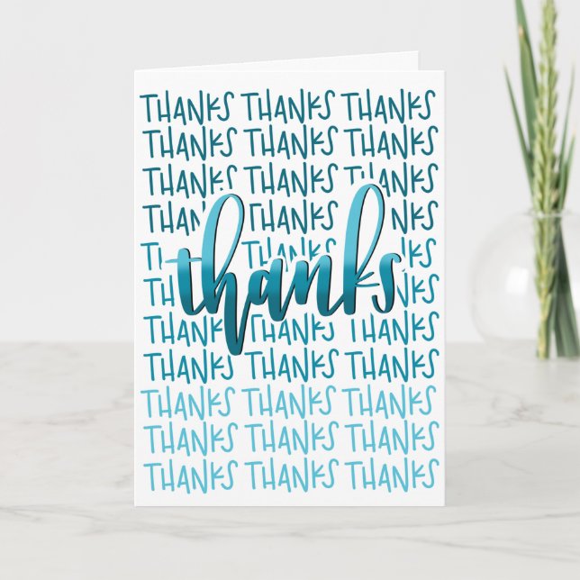 Merci Beaucoup ! - Carte de remerciements - Callig (Devant)