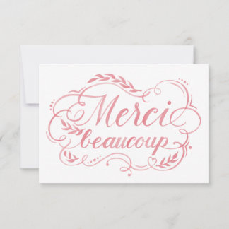 Merci Beaucoup lettrage à l'aquarelle Merci