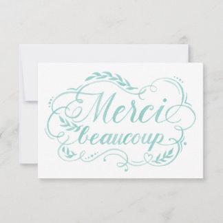 Merci Beaucoup lettrage à l'aquarelle Merci