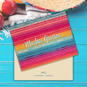 Merci Beaucoup Serape Mexicain Mariage Espagnol