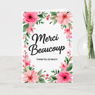 Merci Beaucoup Vielen Dank, dass Sie die Grußkarte Karte