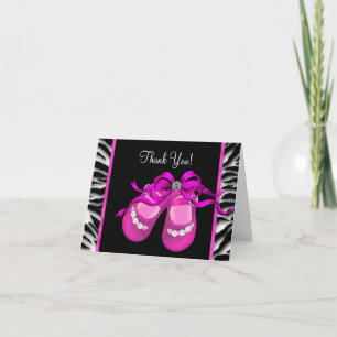 Merci Bébé Fille Zèbre Rose Chaud