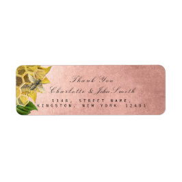 Merci Bee Sunflower Adresse de retour Étiquettes