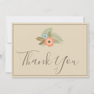 Merci beige Beau fleuri