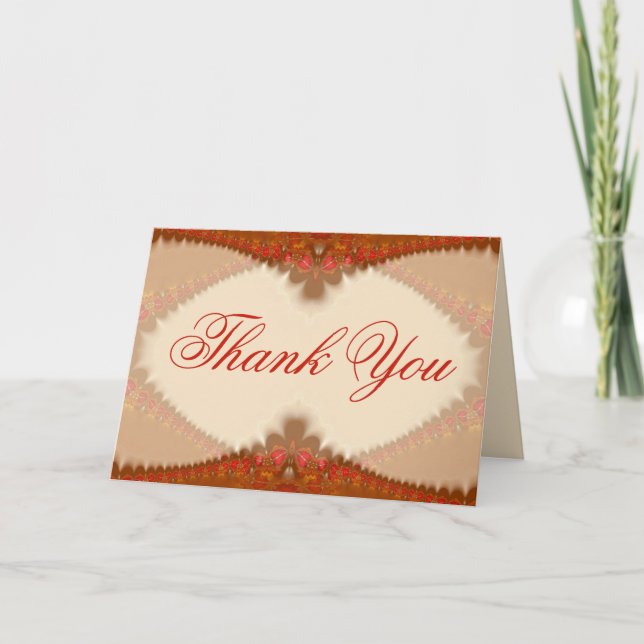 Merci Belle Carte en Dentelle Élégante (Devant)