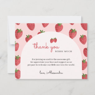 Merci Berry Beaucoup Baby shower Merci Cartes