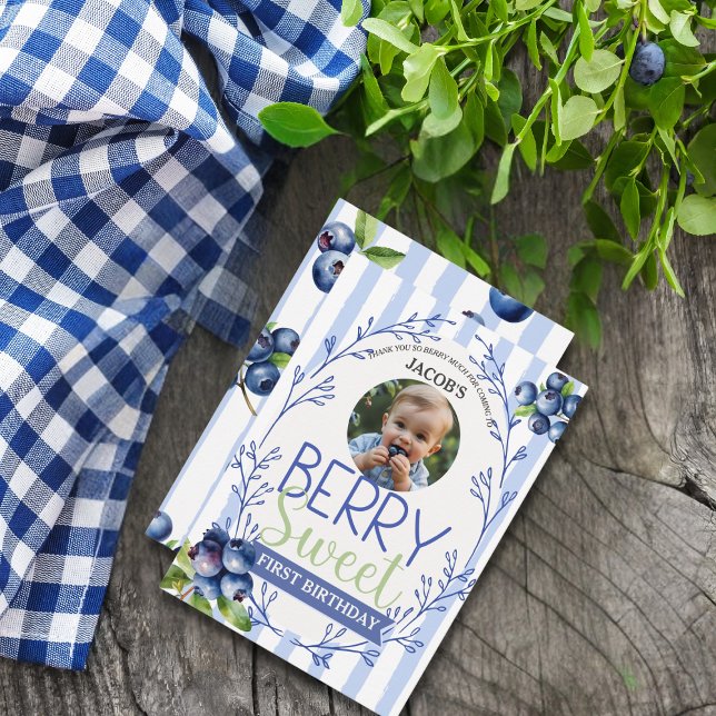 Merci BERRY SWEET Flat Carte de remerciements (Thanks BERRY SWEET Flat Thank You Card)