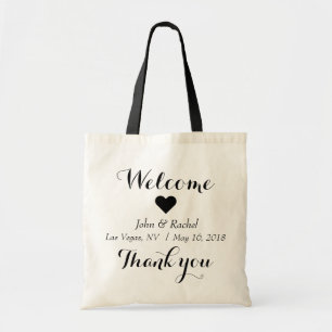 Merci bienvenu épousant le sac