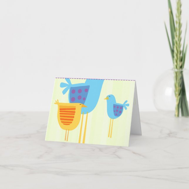 Merci Birds CArd (Devant)