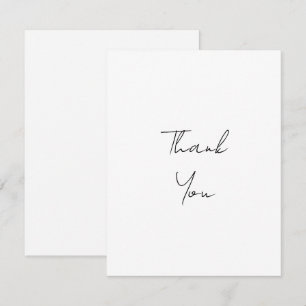 Merci blanc de script personnalisé simple