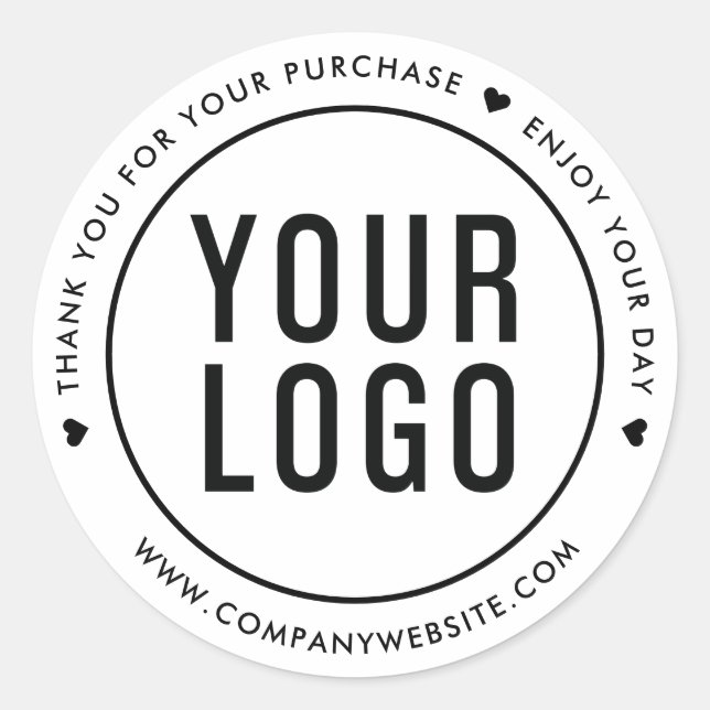 Merci Blanc Pour Votre Logo Stickers Acheter (Devant)