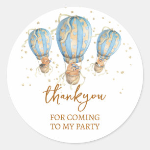 Merci bleu pour Sticker rond classique à venir