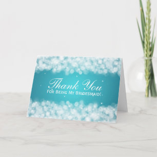 Merci Bridesmaid Party Sparkle Turquoise