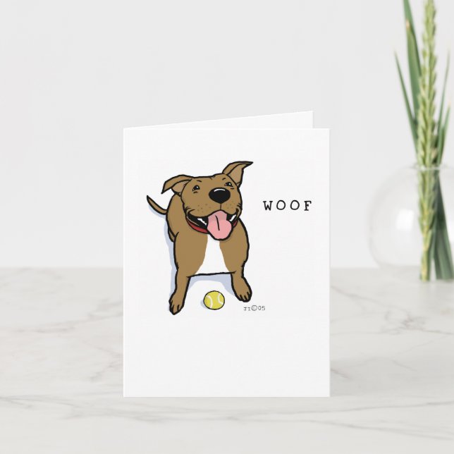 Merci Brown mignon de chien du chien | de Woof (Devant)
