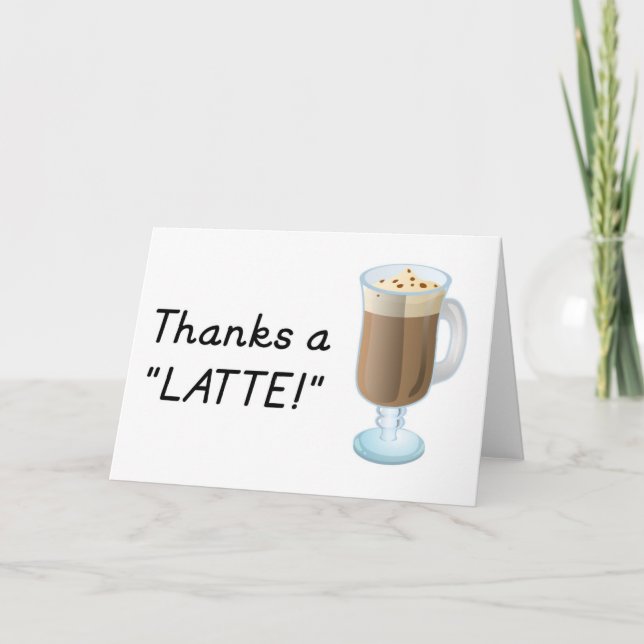 Merci cadeau - Merci un latte (Devant)