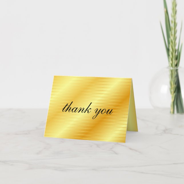 Merci Calligraphie Script Or Regard Tendance (Devant)
