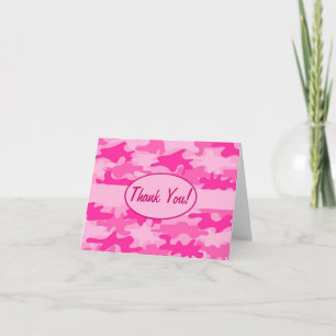 Merci Camouflage Fuchsia rose personnalisé