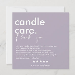 Merci Candle Care Carte de visite moderne