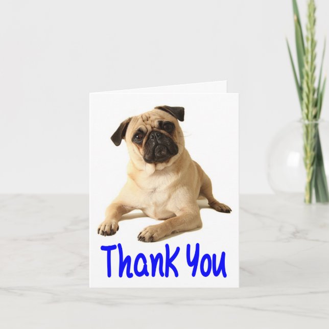 Merci Carlin Chien Chien Chien Vierge Carte de not (Devant)