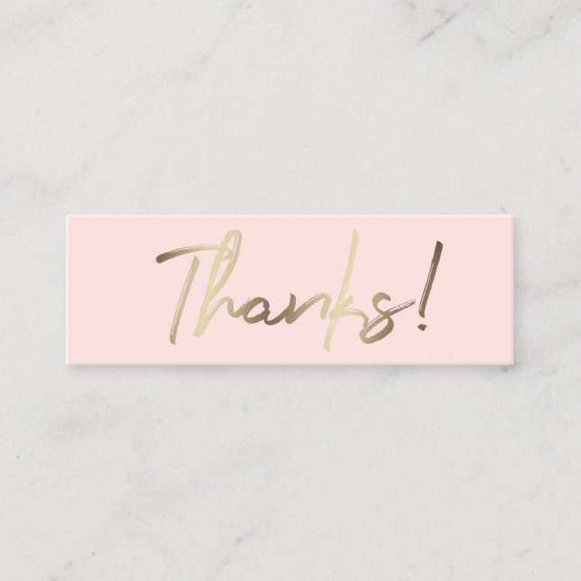 merci carte de réduction arrière - plan rose (Devant)