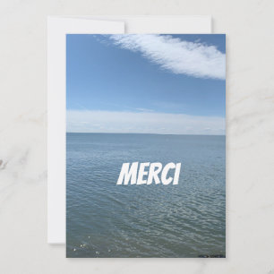MERCI CARTE DE REMERCIEMENTS EN FRANÇAIS
