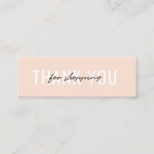 Merci Carte de visite pour votre commande Minimali