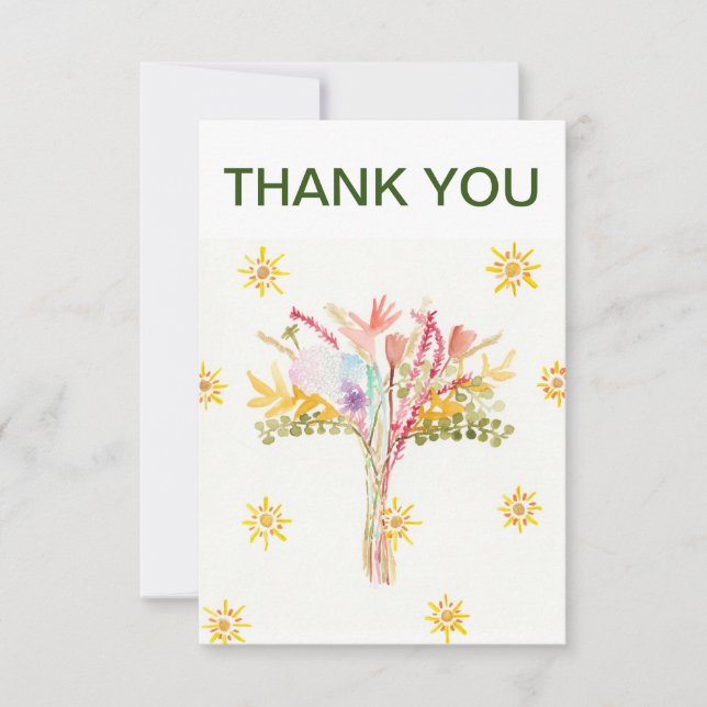 Merci! Carte de voeux. (Devant)