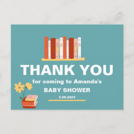 Merci Carte de vœux pour Baby Shower Livres et Fle