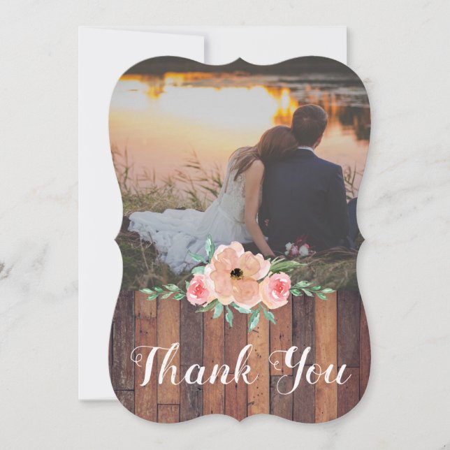 Merci | Carte Mariage après (Devant)