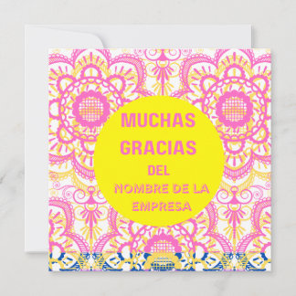Merci - carte "muchas gracias" (espagnol)