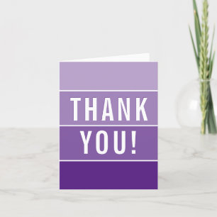 MERCI CARTE PHOTO moderne sombre violet violet