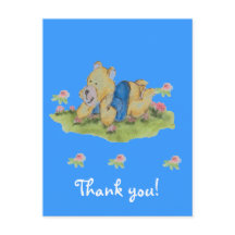 merci carte postale bébé