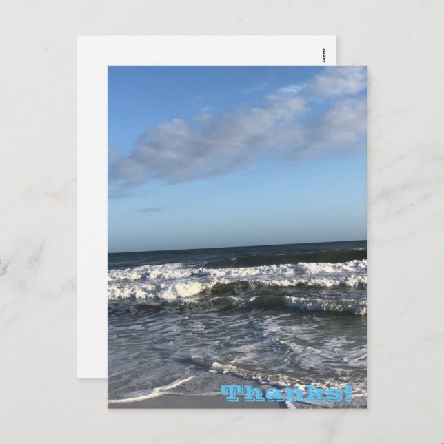 Merci Carte postale Holiday (Devant / Derrière)