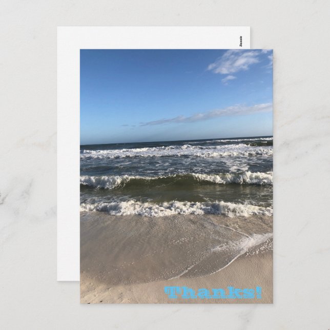 Merci Carte postale Holiday (Devant / Derrière)