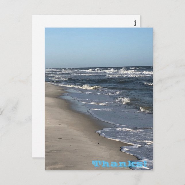 Merci Carte postale Holiday (Devant / Derrière)