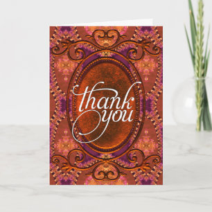 Merci   Cartes de décoration rustique bohème