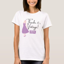 Merci, c'est vintage ! (violet) T-shirt VFG