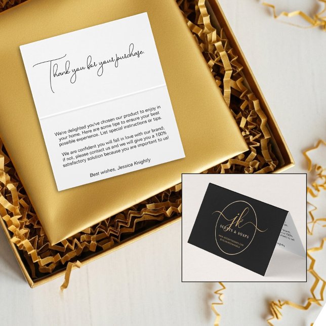 Merci client du logo de script de monogramme d'ent (Créateur téléchargé)