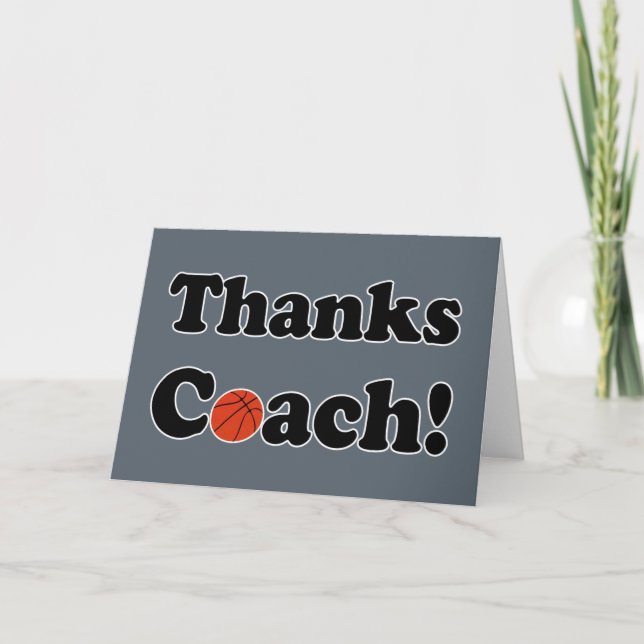 Merci Coach Carte de remerciements pour les entraî (Devant)