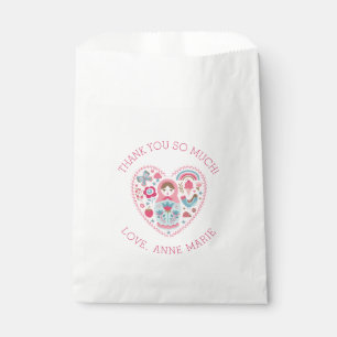 Merci Coeur rose mignon Favoriser les sacs