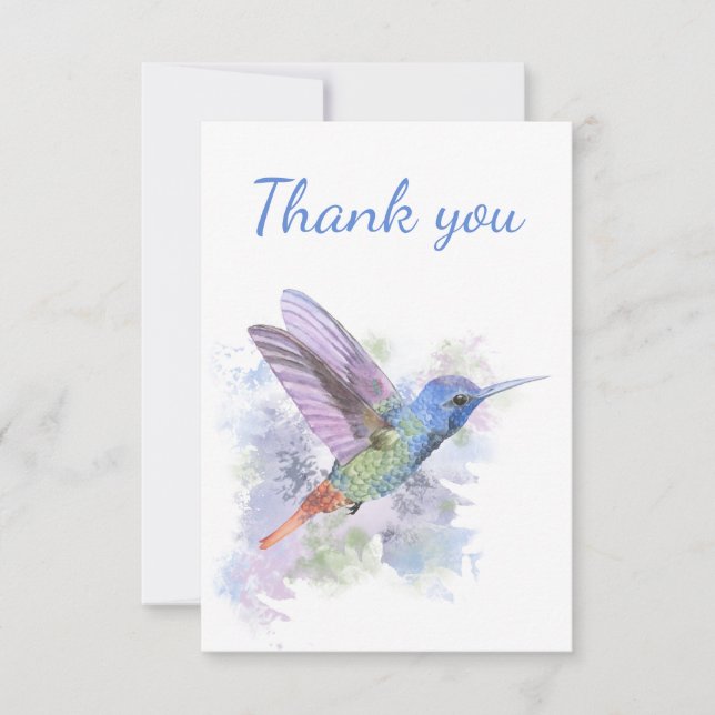 Merci Colibri Jardin Oiseau Nature Art (Devant)