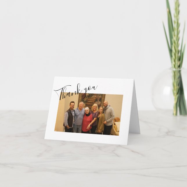 Merci commémoratif Classique Noir et Blanc (Devant)