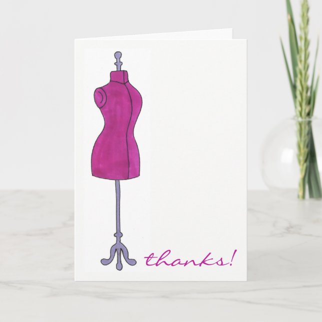 Merci Costume de couture de mode Dressform Mannequ (Devant)