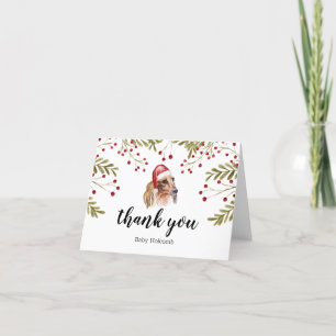 Merci Dachshund Aquarelle Festive Misletoe